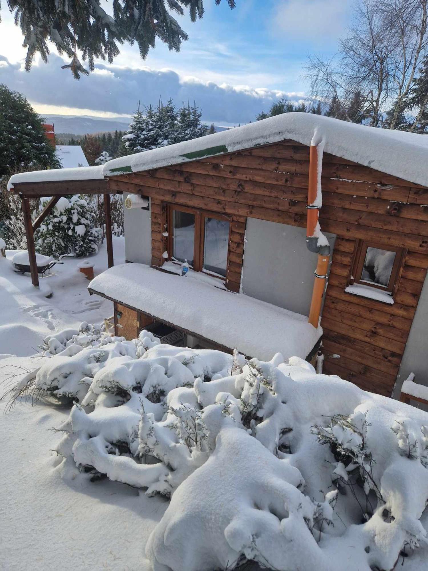 Chata Jeleni Drevenice S Vlastni Virivkou Horni Halze Exteriér fotografie