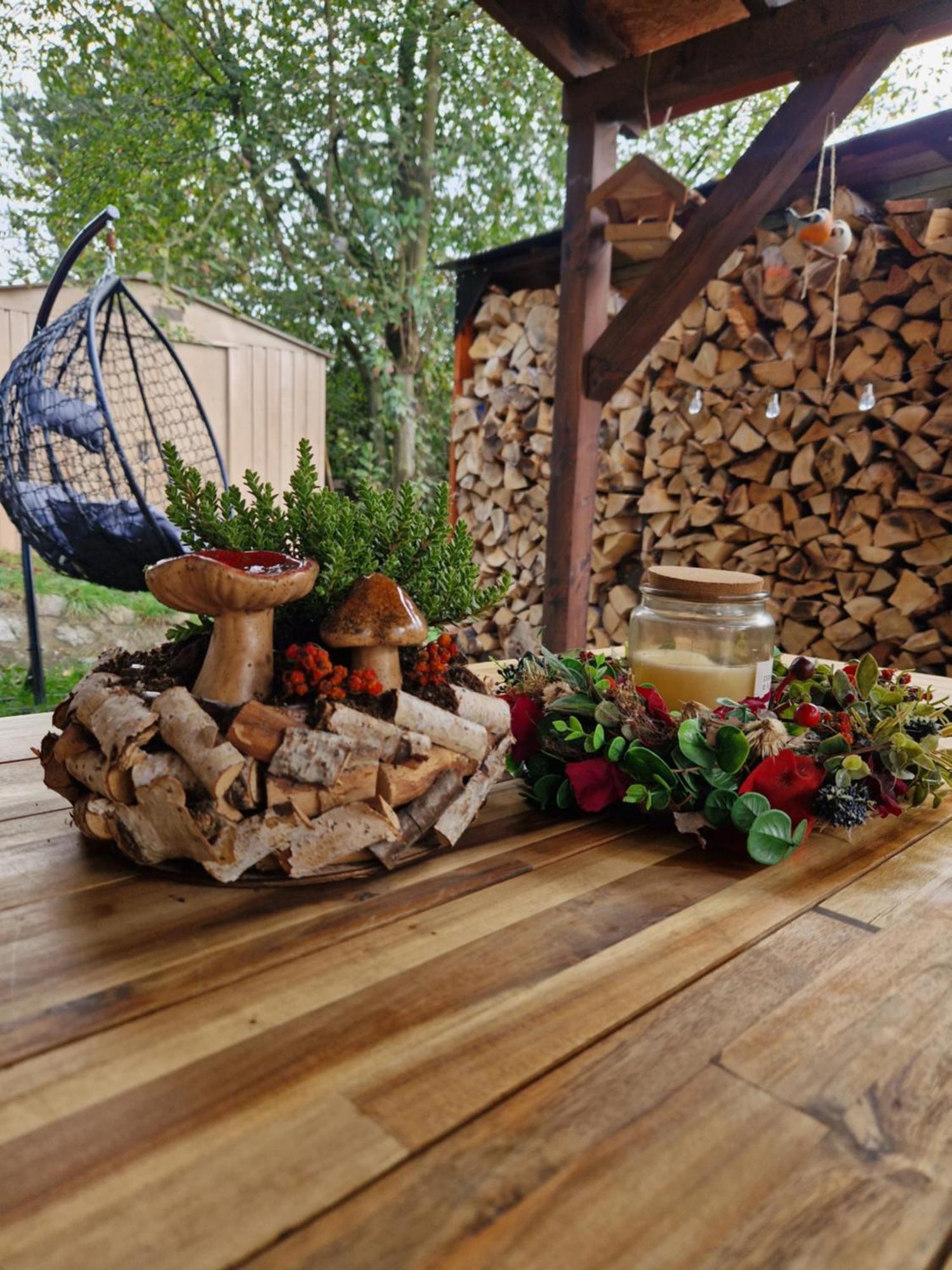 Chata Jeleni Drevenice S Vlastni Virivkou Horni Halze Exteriér fotografie